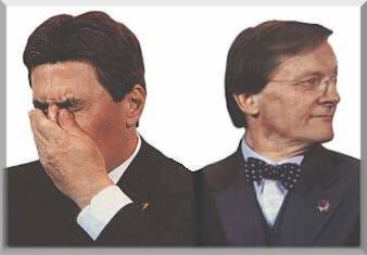 Politclowns KLIMA und SCHÜSSEL : Können sich nicht mehr "riechen" ......